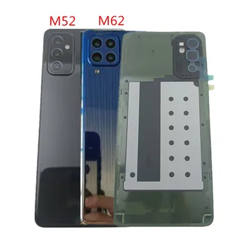 Крышка Батарейного Отсека Корпус Задней Двери Задняя Крышка с Объективом Камеры Запасные Части для Samsung Galaxy M52 M62 F62 M526 M625F E625F