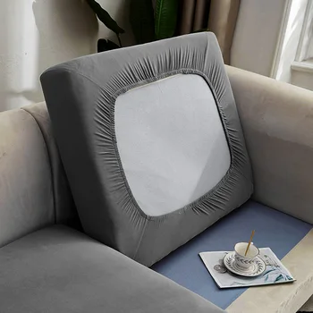 Чехол для диванной подушки Эластичное украшение дома Однотонный защитный чехол для дивана Чехол для дивана Чехол для дивана в тон индивидуальности Моющийся 0