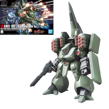 Оригинальная Собранная Модель Bandai HGUC 1/144 AMX-102 ZSSA Unicorn Gundam Gunpla Фигурка Аниме Мобильный Костюм В Подарок Для Детей