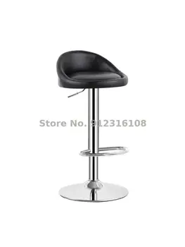 Барный стул со спинкой на стойке регистрации, барный стул с подъемником, вращающийся барный стул, бытовой барный стул, высокий стул 0