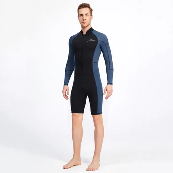 Неопреновая одежда для дайвинга на молнии, мужской купальник для подводного плавания, серфинга, Эластичное теплое снаряжение для водных видов спорта с защитой от царапин