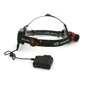 Налобный фонарь с USB-аккумулятором и регулируемым сильным светом, головной фонарик налобной фары