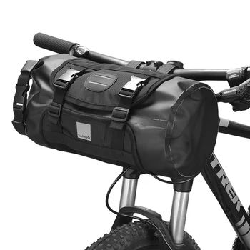 Водонепроницаемые сумки для велосипеда большой емкости 11 л, велосипедные сумки на руль, Съемная сумка для сухой упаковки по горной дороге