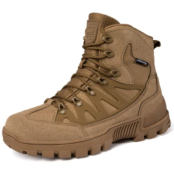 Мужские армейские ботинки для полевых тренировок в пустыне, армейские ботинки, высококачественная походная обувь, практичные тактические ботинки.