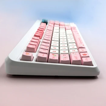 PBTKeycaps Тема 146 Bear Набор сублимационных розовых клавишных клавиш MAD PersonalizedGirls Механическая клавиатура