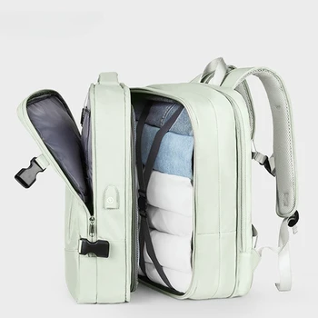 Выдвижной дорожный рюкзак Унисекс, Сумка для ноутбука, Женские большие багажные сумки, Мужские студенческие рюкзаки для деловых поездок, USB-зарядка, рюкзаки Mochila