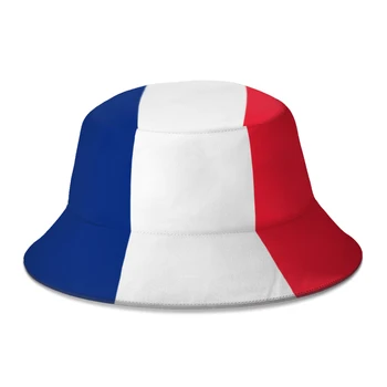 2022 Новый летний Французский флаг, Франция, Широкополые шляпы для женщин, мужские пляжные складные рыбацкие шляпы Boonie Hat