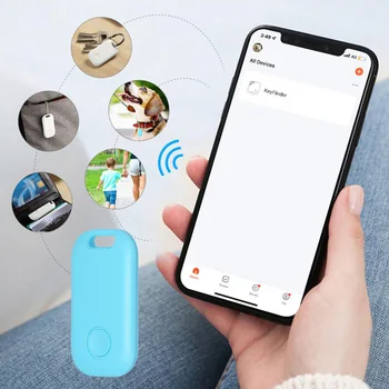 Bluetooth-совместимая сигнальная метка с защитой от потери, интеллектуальный GPS-локатор с батарейным питанием, беспроводной поиск детской сумки и кошелька для Apple iOS 11+
