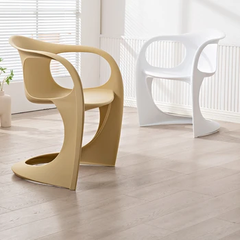 Скандинавские Пластиковые Обеденные стулья Креативное кресло для домашнего дизайна Обеденные стулья Офисная стойка Cadeira Мебель для дома WZ50DC