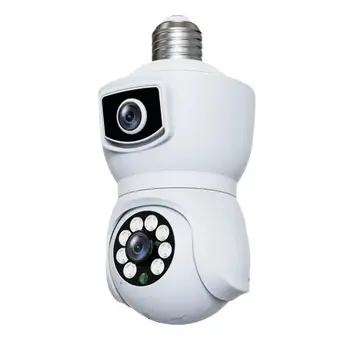 Ламповая Камера Безопасности 360-Градусная WiFi-Камера Ночного Видения 2,4 ГГц 2-Мегапиксельная Камера Обнаружения Движения С Двусторонним Облачным Хранилищем Аудио