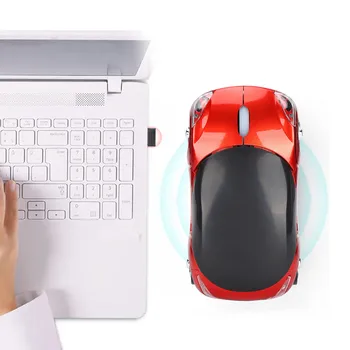 Беспроводная мышь Smart Red CarShaped Портативная игровая мышь 2.4G с USB-приемником для офисного ноутбука, компьютера, планшета