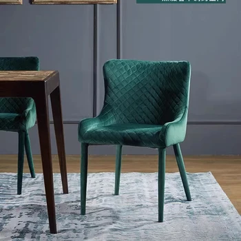 Итальянские стулья Обеденный Минималистичный Современный Садовый Зеленый стул со спинкой для отдыха Промышленный дизайнер Silla Nordica Роскошная мебель