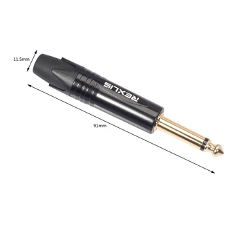 Моно Джек 6.35 мм штекер 1/4 дюйма штекер микрофон аудио кабель разъем для аудио и видео для гитары миксер усилитель бас