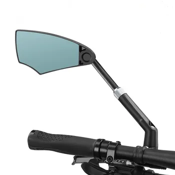 1 / 2шт Антибликовое велосипедное зеркало заднего вида, Телескопическое Регулируемое на 360 градусов Зеркало заднего вида на руле, запчасти для скутера MTB E-Bike