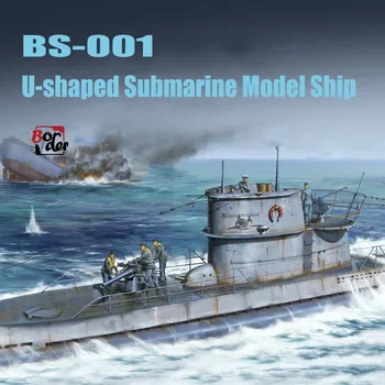 BORDER BS-001 1/35 U-образная Модель Подводной лодки с Набором моделей Солдат из смолы для модели Gundam