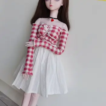 Аксессуары для кукол 60 см кукольное платье для 1/3 Bjd Кукольная одежда с длинными рукавами и открытыми плечами, игрушки для девочек 