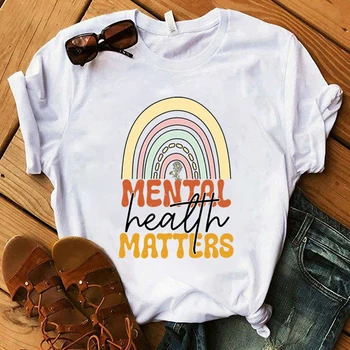 Вопросы психического здоровья, футболка для мужчин, Женская футболка, одежда для косплея, уличная футболка, топы больших размеров