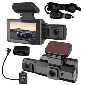 Full HD 1080P Dashcam 170 Градусов Широкоугольная Двойная Записывающая Передняя И Задняя Камеры Автомобильный Видеорегистратор Ночного Видения G-Сенсор Парковочный Монитор