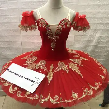 Изображение Красной балетной труппы, профессиональное индивидуальное балетное платье, костюм для выступлений взрослых и детей