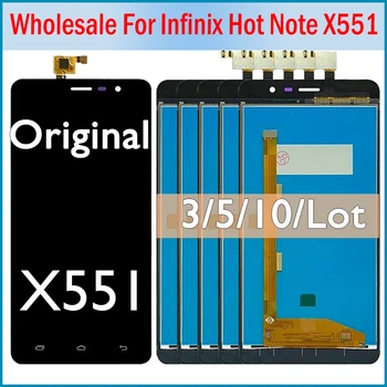 3/5/10 шт. Оригинал Для Infinix Hot Note X551 ЖК-дисплей С Сенсорным Экраном Digitizer В сборе Для Infinix Hot Note X551Display