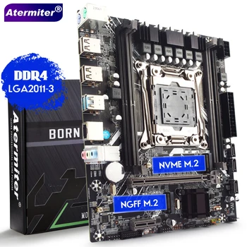 Слот для материнской платы Atermiter X99 D4 LGA2011-3 USB3.0 NVME M.2 SSD Поддерживает память DDR4 REG ECC и процессор Inter Xeon E5 V4 V3