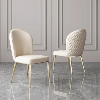 Обеденный стул скандинавского бежевого цвета, удобный для гостиной, современный Уникальный обеденный стул, Свадебная мебель для кухни Silla в помещении A1 1
