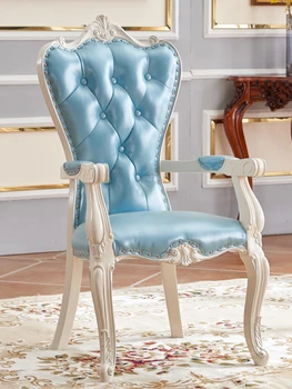 Красивые обеденные стулья Антикварная Скандинавская кожа Современный ресторанный стул середины века Muebles Para El Hogar Мебель в итальянском стиле 1