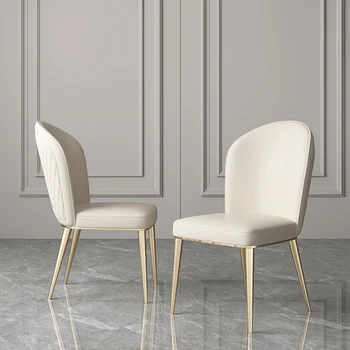 Обеденный стул скандинавского бежевого цвета, удобный для гостиной, современный Уникальный обеденный стул, Свадебная мебель для кухни Silla в помещении A1 4