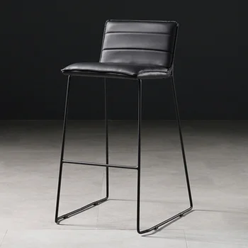 Скандинавские бытовые барные стулья, легкие роскошные барные стулья, современные барные стульчики для кормления, высокие табуреты с простой спинкой 4