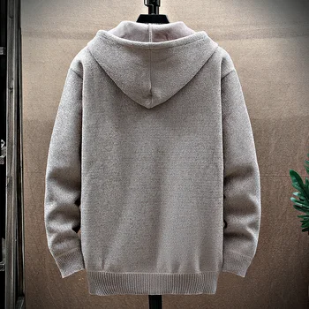 2023 Осенне-зимний мужской свитер, модный вязаный кардиган, мужской свитер высокого качества, корейская повседневная куртка, мужской свитер на молнии, 8872 4