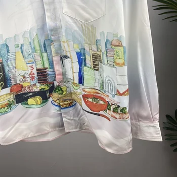 Осенне-зимняя футболка с 3D цифровым принтом в новом стиле, рубашка с отворотом, открытая подкладка 4