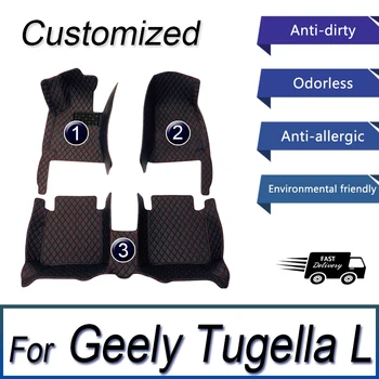 Автомобильные коврики для Geely Tugella L Hybrid 2022 Пользовательские Автоматические накладки для ног Автомобильный ковер Аксессуары для интерьера