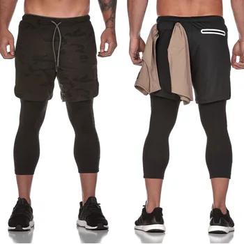 Мужские спортивные брюки, эластичные дышащие джоггеры для бега трусцой, тренировочные брюки, спортивные штаны длиной до щиколоток, Быстросохнущие мужские брюки