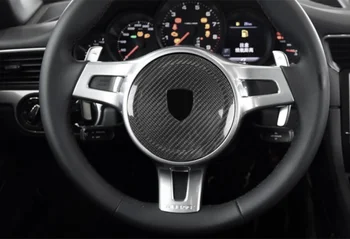 Внутренняя отделка рулевого колеса из настоящего углеродного волокна Подходит для Porsche 911 2008-2015