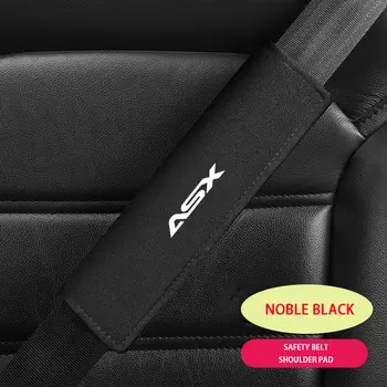 Чехол для ремня безопасности для стайлинга автомобилей, замшевые защитные накладки для плечевого ремня безопасности для автомобильных аксессуаров Mitsubishi Asx