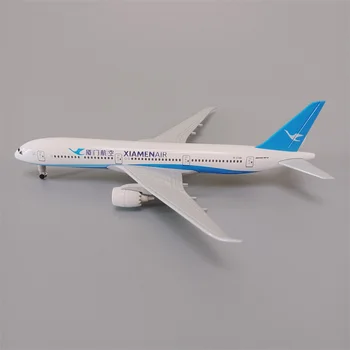 НОВАЯ 19-сантиметровая Модель Самолета CHINA XIAMEN Air Airlines B787 Boeing 787 Airways Из Легкосплавного Металла, Изготовленная На заказ Модель Самолета С Колесами
