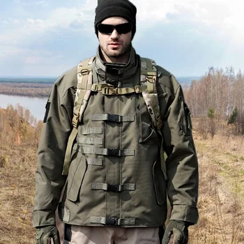Тактическая износостойкая куртка Для мужчин, военный спецагент, Ветрозащитные Водонепроницаемые куртки-карго с несколькими карманами, уличное боевое пальто