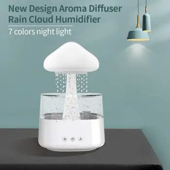 Дизайн, Красочный рассеиватель ночного света, Увлажнитель воздуха с ультразвуковым распылением, аппарат для ароматерапии, ночник, Товары для дома 0