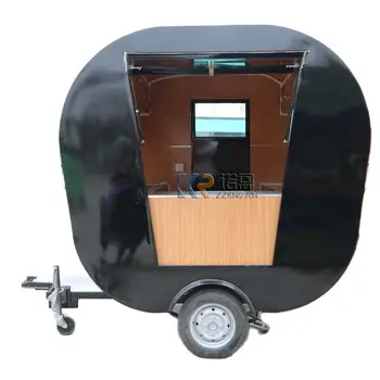 2,2-метровый мини-передвижной кухонный трейлер быстрого питания Стандарт США, Уличный киоск с кофейной тележкой, Автоматы для приготовления соков, пива, закусок, Фудтраки для продажи 0
