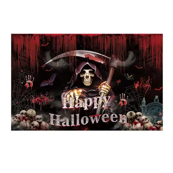 Новейший фон для баннера на Хэллоуин Happy Halloween Decoration For Home Баннер с принтом Призрака Halloween Suppiles J3A9 2