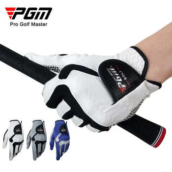 Мужские перчатки для гольфа PGM ST017 из мягкой микрофибры для одной левой руки с противоскользящими частицами, дышащие 2