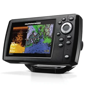 Эхолот Humminbird Helix 5 CHIRP DI GPS G3 с гидролокатором GPS и нисходящей визуализацией и карданным креплением 2