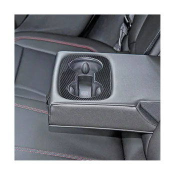 Для Chevrolet Seeker Trax 2023 2024 Задний Подстаканник Крышка Безель Отделка Аксессуары, ABS Углеродное Волокно 2