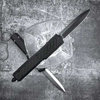 Micro OTF Tech Knife SC Ant Series D2 Лезвие из авиационного алюминия (6061-T6) + ручка из углеродного волокна 3K Карманный нож для самообороны 2