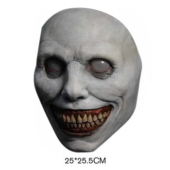 Жуткая злая маска для косплея, демоны, головные уборы, приколы на Хэллоуин, принадлежности для вечеринок 3