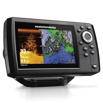 Эхолот Humminbird Helix 5 CHIRP DI GPS G3 с гидролокатором GPS и нисходящей визуализацией и карданным креплением 3