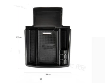 Автомобильные аксессуары Органайзер для автомобильных телефонных карточек, монет, коробка для поручней, специальные перегородки, лоток, ящик для хранения подлокотников для Audi Q5 3