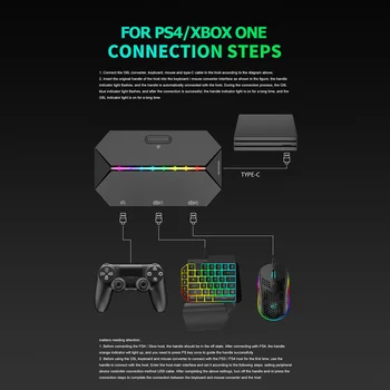 G6L Игровая Клавиатура Мышь Конвертер Контроллер Адаптер для Коммутатора Xbox One PS3 4