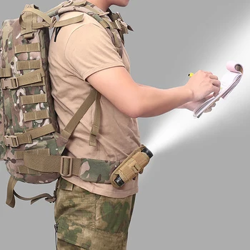 Держатель для тактического спортивного фонарика, многофункциональный, вращающийся на 360 °, универсальный поясной держатель для фонарика, уличная подвесная сумка 4
